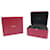 NEW CARTIER BOX FOR WATCH WITH CRCO JEWELRY COMPARTMENT000497 WATCH BOX Red Leather  ref.1055424