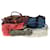Coach Signature Shoulder Bag Canvas 5Set Beige Wine Red blue Auth ar10129 Black Cloth  ref.1055869