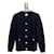 Cambon Chanel Cardigan Blu navy Cotone  ref.1056019