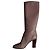 Botas altas de cuero Valentino Rockstud Beige - vista 13