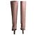 Botas altas de cuero Valentino Rockstud Beige - vista 2