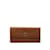 Bulgari Bvlgari Leather Flap Wallet Leather Long Wallet in Good condition Brown  ref.1056080