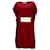 Maison Martin Margiela MM6 Mini-robe Maison Margiela en acétate bordeaux Acetate Fibre de cellulose Rouge  ref.1056379