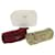 Prada pouch nylon 3Set White Khaki Red Auth bs8235  ref.1056771