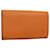 LOUIS VUITTON Epi Porte Monnaie Billets Tresor Wallet Mandarin M6350H Auth 52897 Orange Leather  ref.1056842