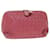 Autre Marque BOTTEGAVENETA INTRECCIATO Pouch Leather Pink Auth 53447  ref.1056852