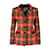 Moschino Cheap & Chic - Veste à carreaux avec boutons cœur Laine Multicolore  ref.1056879