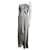 Autre Marque Monique Lhullier silver grey strapless evening gown Silvery Polyester Satin  ref.1056968
