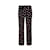 Miu Miu Hose mit Blumenmuster Schwarz Seide  ref.1056977