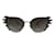 Prada Preto / Off white / prata 2018 Óculos de sol olho de gato chama Metal  ref.1057035