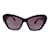 Óculos de sol Chanel Borgonha com cristal embelezado com logotipo CC em acetato de borboleta e couro de cordeiro Bordeaux Plástico  ref.1057039