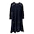 Chanel Nuevo París / Vestido con botones Hamburg CC Azul marino Algodón  ref.1057051