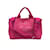 Prada Kleines Canapa-Logo aus rosafarbenem Canvas 2 Weisen-Taschen-Tasche Pink Leinwand  ref.1057067