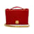 Céline Quilted Leather Crossbody Bag Red Pony-style calfskin  ref.1057079