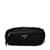 Prada Tessuto Triangle Logo Pouch  Canvas Vanity Bag in Good condition Black Cloth  ref.1057103