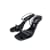 SERGIO ROSSI  Sandals T.eu 40.5 leather Black  ref.1057118