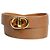 Dior marrone 30 Bracciale in pelle di vitello foderata Montaigne e metallo con finitura dorata