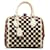 Louis Vuitton White Damier Cubic Speedy Cube PM Leather Pony-style calfskin  ref.1057252