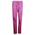 Pantaloni sportivi Chanel con dettagli in pizzo floreale in cotone viola Porpora  ref.1057584