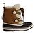 Chloé Botas de caminhada Chloe X Sorel em camurça marrom e couro de bezerro