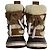 Chloé Botas de caminhada Chloe X Sorel em camurça marrom e couro de bezerro - vista 2