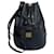 MCM Drawstring Shoulder Bag Black Leather  ref.1057605