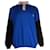Camisa polo Loewe Colorblock de manga comprida em lã multicolorida Azul  ref.1057621