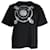 Hermès Camiseta con logo estampado Hermes en algodón negro  ref.1057625