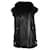 Iro Courtney Fur Lined Vest in Black Leather  ref.1057631