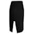 Maje Wrap-Effect Slit Midi Skirt in Black Polyester  ref.1057642