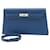 Hermès Kelly Navy blue Leather  ref.1057845