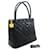 CHANEL Gold Medallion Caviar Shoulder Bag Grand Shopping Tote Black Leather  ref.1057969