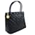 Saco de ombro CHANEL Gold Medalhão Caviar Grand Shopping Tote Preto Couro  ref.1057974