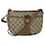 GUCCI GG Canvas Web Sherry Line Shoulder Bag PVC Leather Beige Green Auth yk8413 Red  ref.1058002
