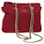 PRADA Bolsa de ombro com corrente acolchoada em nylon vermelho Auth am4969  ref.1058010