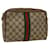 GUCCI GG Canvas Web Sherry Line Clutch Bag Beige Red Green 89 01 012 Auth ep1565  ref.1058018