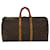 Louis Vuitton Keepall 55 Marrom Lona  ref.1058557