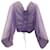 Valentino Polka Dot Shrug in Purple Silk  ref.1058652