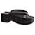Staud Rio Thong Platform Sandals in Black Leather  ref.1058655