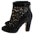 Dolce & Gabbana Ankle Boots Black Suede  ref.1058772