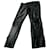 SANDRO Black lined leather biker pants very good condition T40 P3705H  ref.1058800