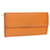 LOUIS VUITTON Epi Porte Monnaie Kreditbrieftasche Orange Mandarin M6359H Auth 52890 Leder  ref.1058965