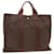 Hermès HERMES Her Line MM Hand Bag Canvas Brown Auth bs7781 Cloth  ref.1059022