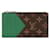 Louis Vuitton LV Coin card holder green Leather  ref.1059136