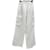 ENZA COSTA Pantalone T.0-5 0 lino Bianco Biancheria  ref.1059376