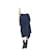 Autre Marque Blue distressed hem midi skirt - size IT 40 Polyester  ref.1059421