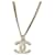 RARO Chanel CC F12Ricevuta della classica scatola con collana di cristalli senza tempo con logo V Argento Metallo  ref.1059444