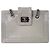 Chanel Grey Iridescent Patent Boy Reverso Einkaufstasche Grau