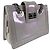 Chanel Grey Iridescent Patent Boy Reverso Einkaufstasche Grau - Ansicht 2