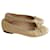 Chanel Zapatillas de ballet Beige Cuero de avestruz  ref.1059571